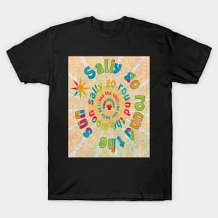 Sally Go Around-Available As Art Prints-Mugs,Cases,Duvets,T Shirts,Stickers,etc T-Shirt